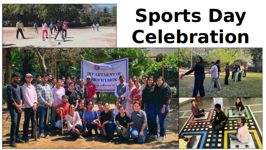 Sports Day organised at UDSC by Department of Biophysics on 15/03/2024